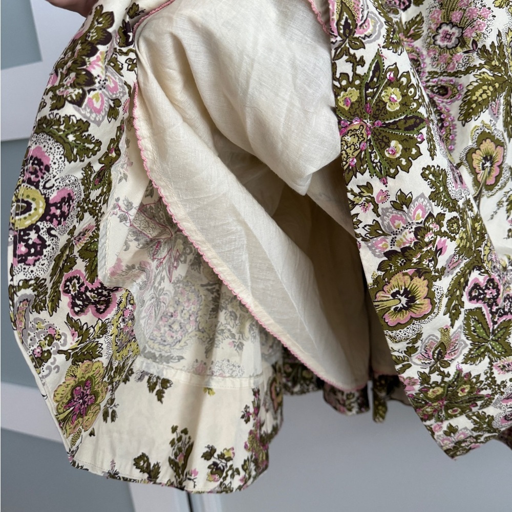 Anthropologie Elevenses Floral Paisley Dress - Picture 6 of 7